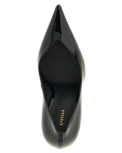 Le Silla Black Polyethylene High Heel Pumps