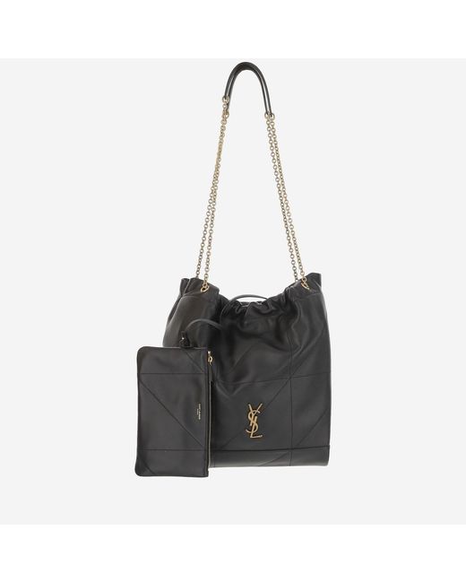 Saint Laurent Black Shoulder Bag Jamie Pochon Leather
