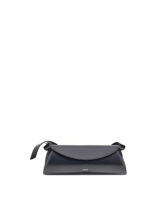 Jil Sander White Large Cannolo Shoulder Bag Calf Leather Bos Taurus