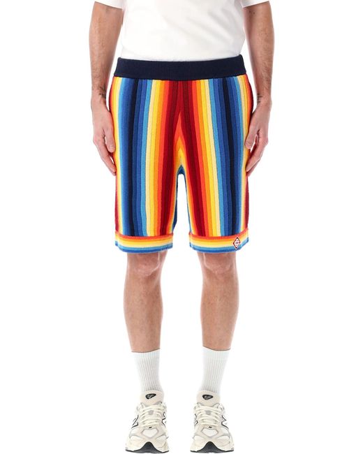 Casablanca Red Gradient Towelling Effect Shorts for men