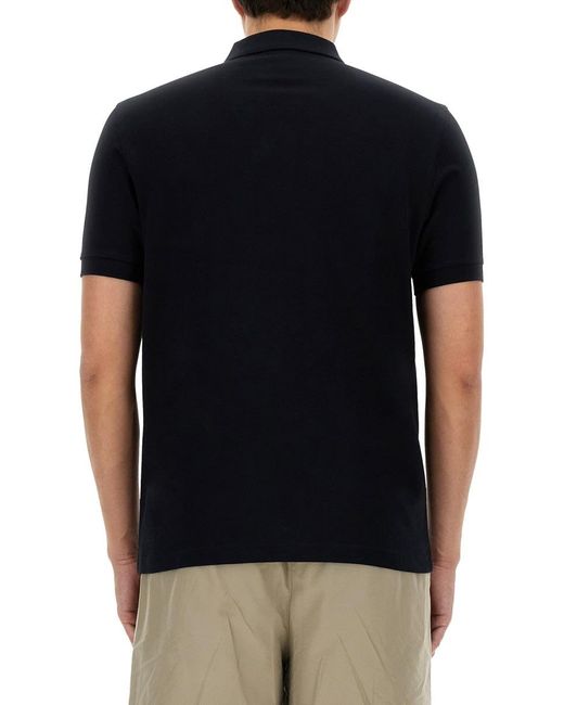 Fred Perry Black Polo With Logo Embroidery for men