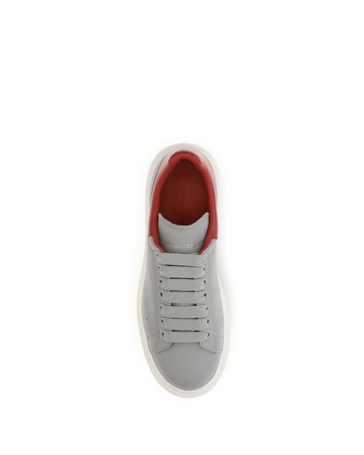 McQueen White Leather Sneakers for men
