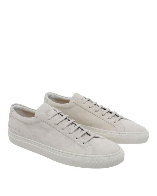 Common Projects Gray Sneakers Suede Leather/Rubber Sole for men