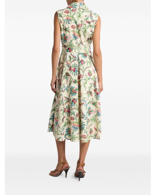 Etro Green Dress Cotton