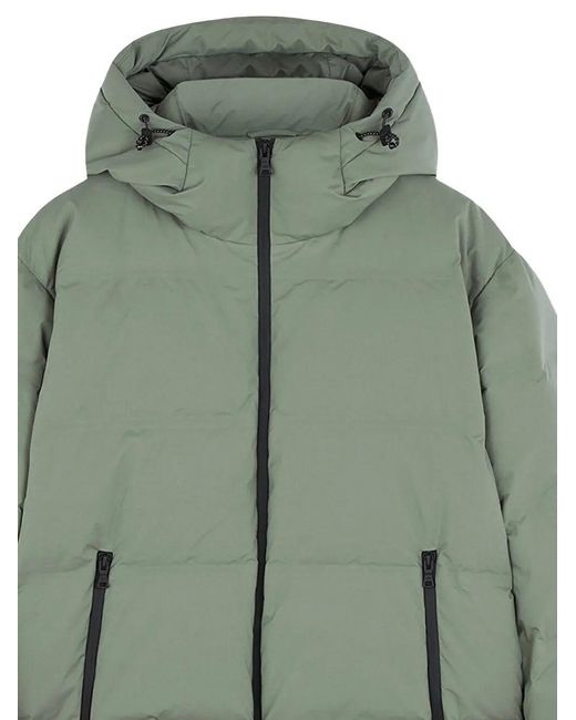 Paul & Shark Green Typhoon Platinum Heat Sealed Seams Down Jacket for men