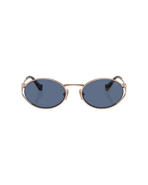 Miu Miu Metallic Miu Sunglasses- Metal (Other) Eyewear