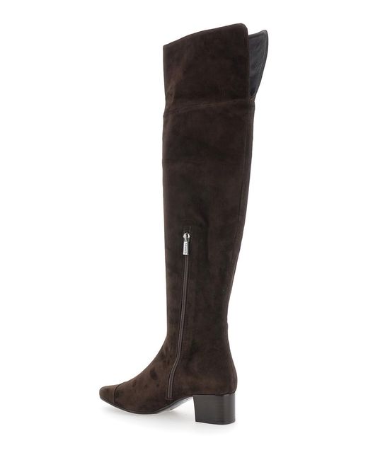 CAREL PARIS Black Brigitte Ankle Boots With Side Zip Closure