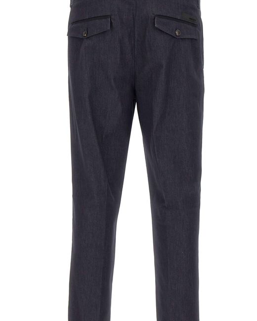 Rrd Blue Marina Weekend Cotton Trousers for men