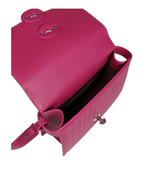 Zanellato Pink Ella Cachemire Blandine Handbag In Fuchsia Color Leather