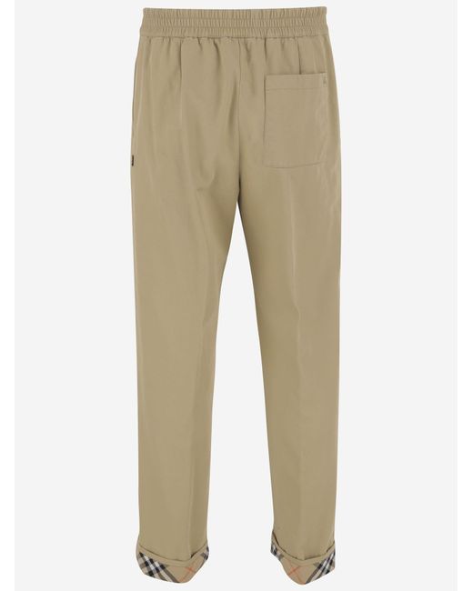 Burberry Natural Cotton Pants Trousers for men
