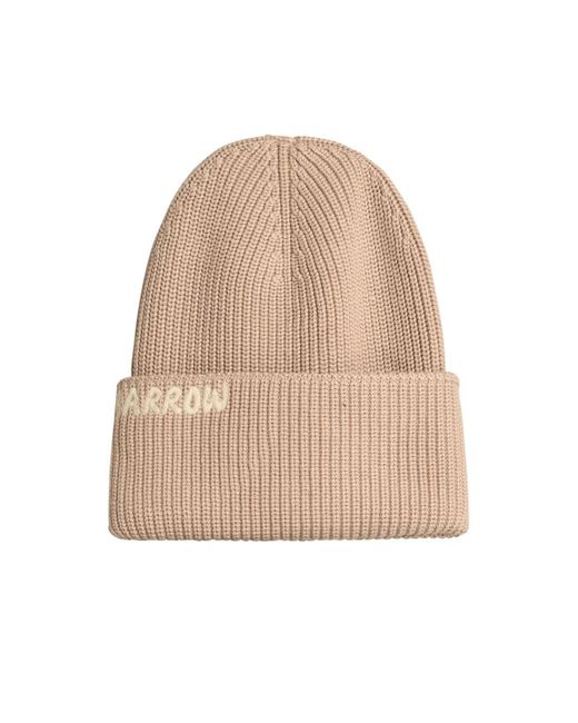 Barrow Natural Wool-Blend Ribbed Beanie
