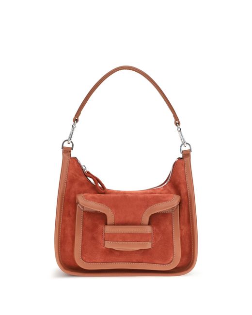 Pierre Hardy Red Shoulder Bag Alpha Day Miss Calf Leather