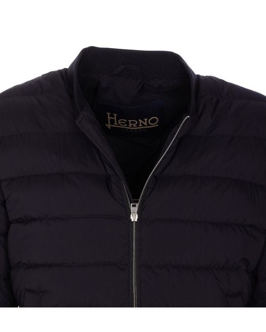 Herno Blue L'Aviatore Down Jacket for men