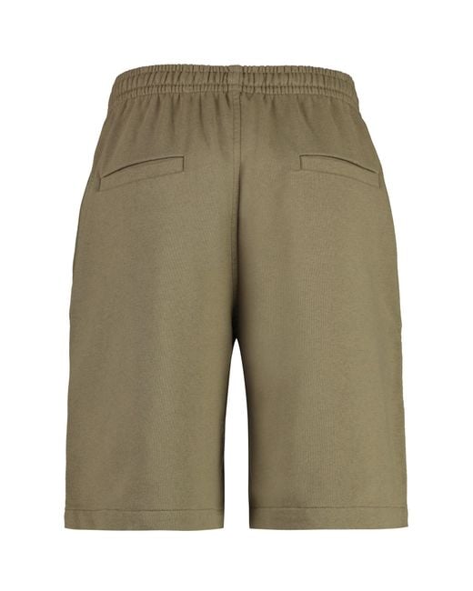 Isabel Marant Green Mahelo Cotton Bermuda Shorts for men