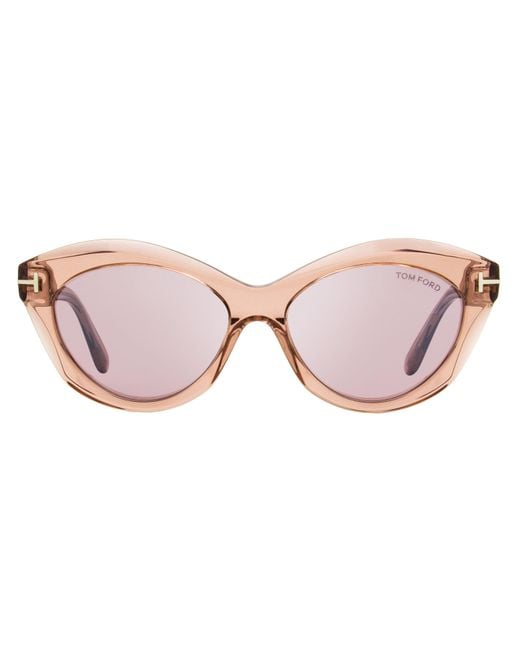 Tom Ford Black Toni Sunglasses Tf1111 72Z 55Mm Ft1111 Plastic (Acetate)