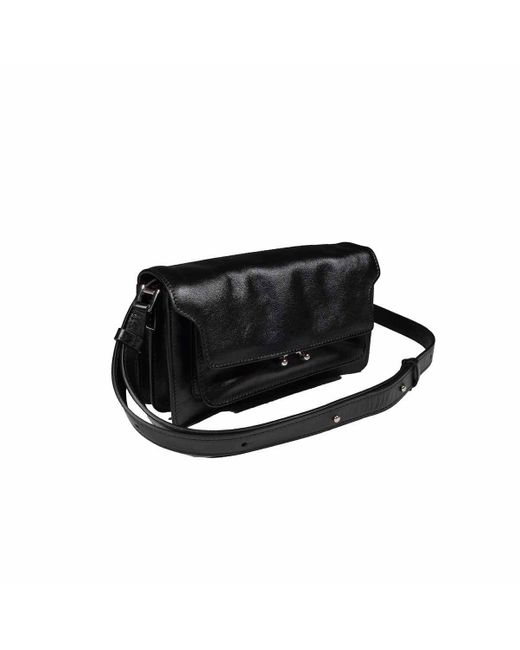 Marni Black Trunk Soft Shoulder Bag