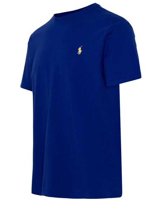 Polo Ralph Lauren Electric Blue Cotton T-shirt for men