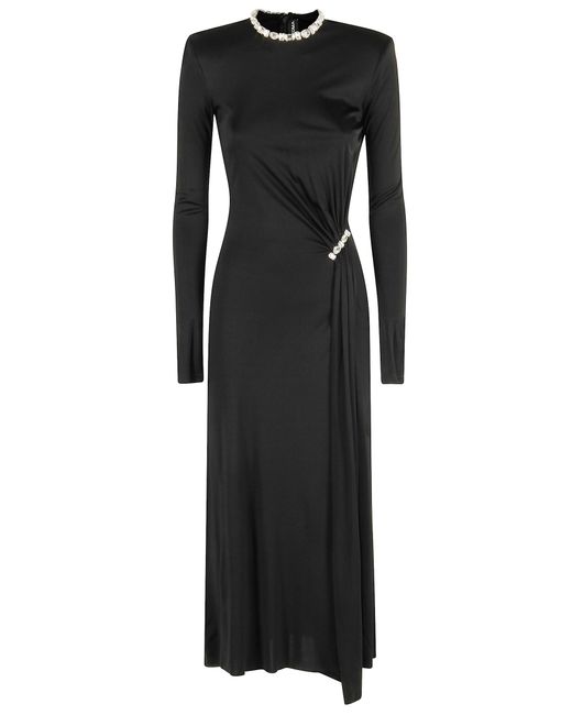 David Koma Women's Black Jersey Midi Dress - coffeafoods.com