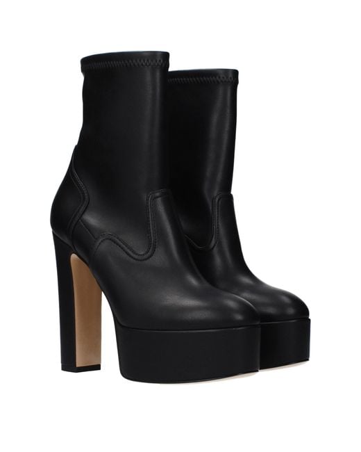 Casadei Black Boots Eco Leather