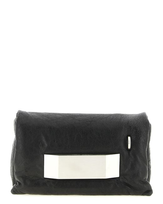 Rick Owens Black 'Pillow Griffin' Clutch