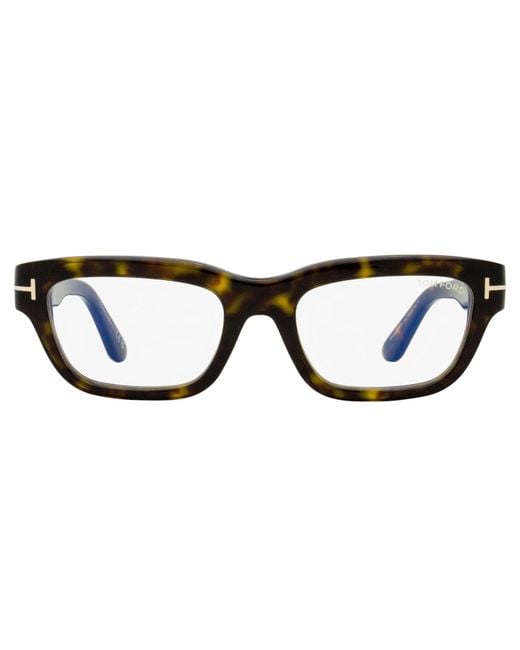 Tom Ford Black Block Rectangular Eyeglasses Tf6045-B 052 52Mm Ft6045 Plastic (Acetate)