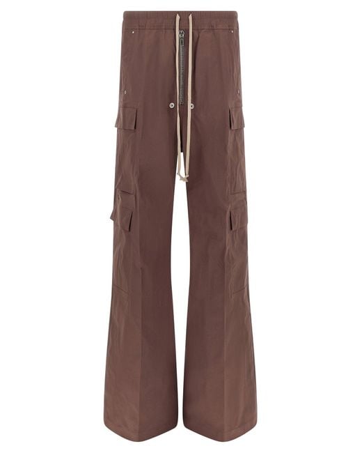 Rick Owens Brown Cargo Pants