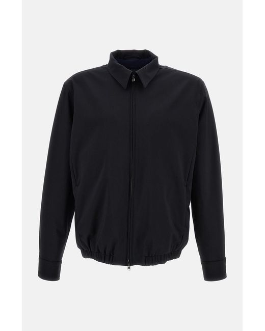 Herno Blue Lightweight Technical Fabric Jacket for men