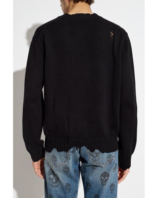Alexander McQueen Sweater With Logo in Black for Men Lyst