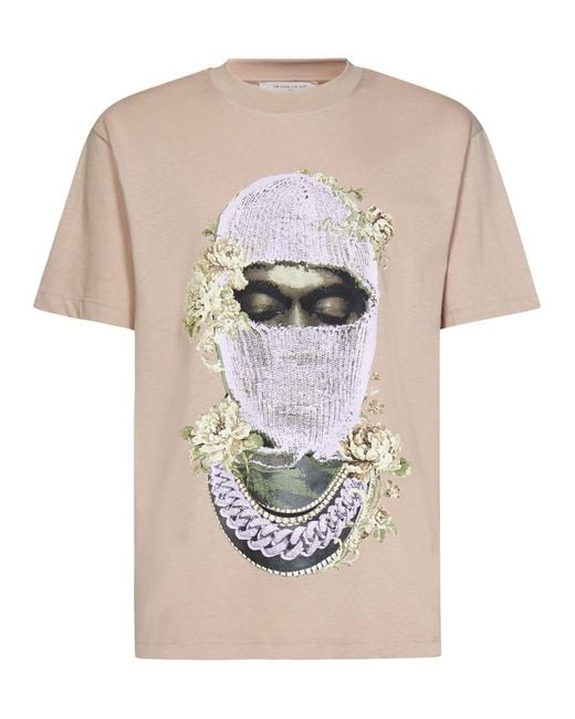 ih nom uh nit Mask Roses & Logo T-shirt in White for Men | Lyst