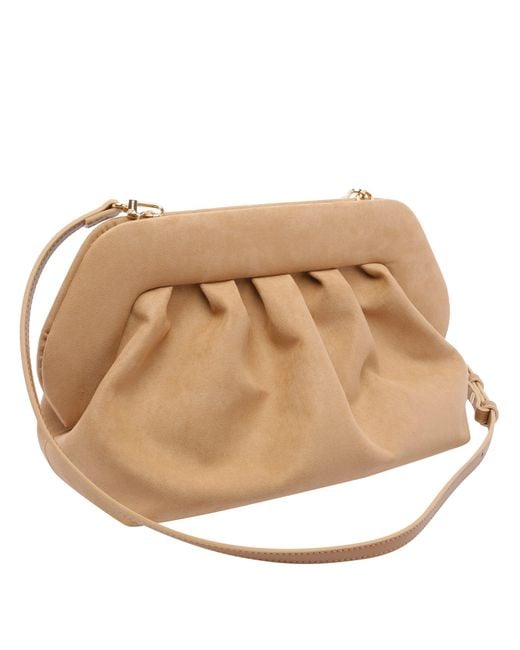 THEMOIRÈ Natural Bios Suede Clutch