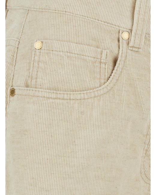 Brunello Cucinelli Natural Velvet Pants Trousers