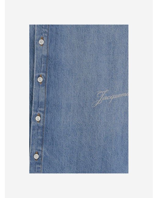 Jacquemus Blue Shirt Simon De-Nîmes Cotton for men