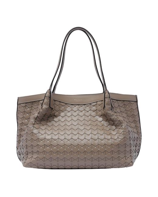 Serapian Gray Secret Mosaico Tote Bag