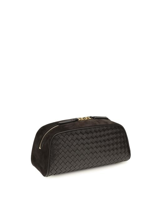 Bottega Veneta Black Pouch Nodo Lamb Leather Clutch Bags