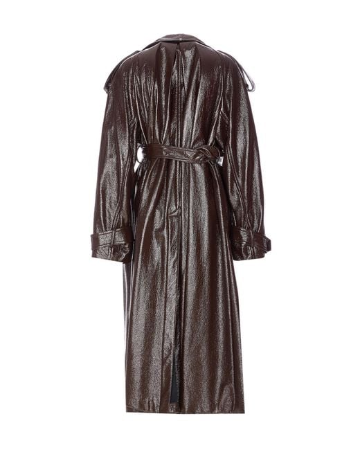 Sportmax Brown Coats Cotton