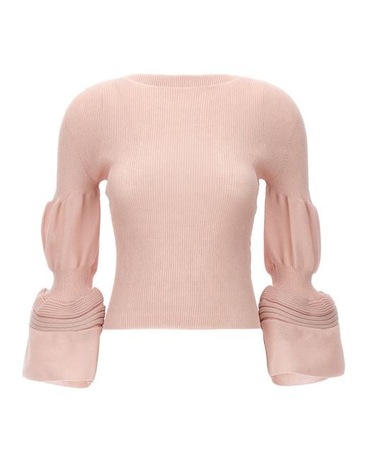 Issey Miyake Pink Polyester Sweatshirt Clothing