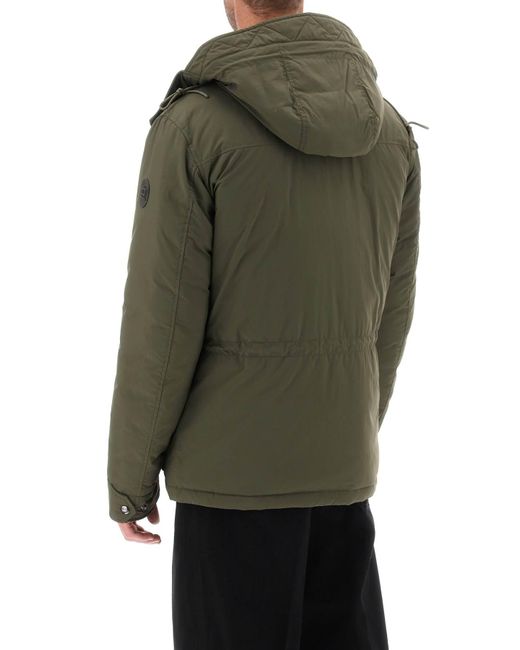 Woolrich Green 'aleutian' Hooded Field Jacket for men