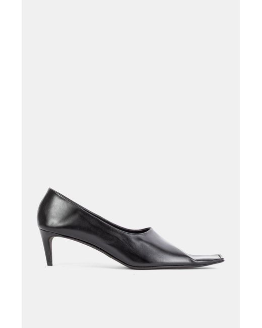 Khaite White Escarpins Marlene Pump 50 En Cuir Noir Pumps