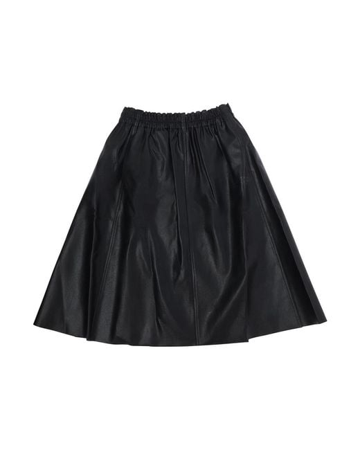 MM6 by Maison Margiela Black Viscose Skirt