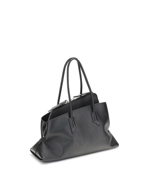 The Attico Black La Passeggiata Shoulder Bag Calf Leather Bos Taurus