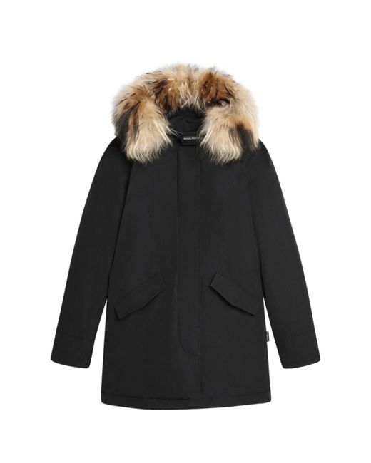 Woolrich Synthetic Luxury Arctic Raccoon Parka in Black - Save 4% | Lyst UK