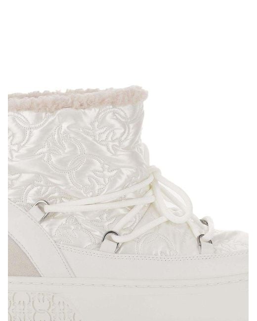 Pinko White Boots Footwear