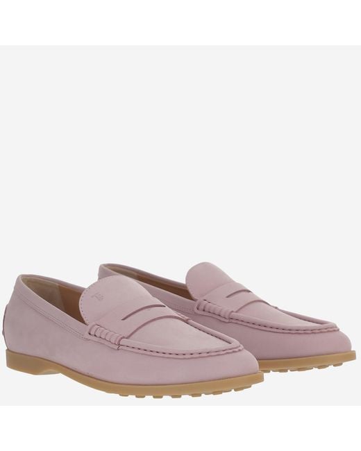 Tod's Brown Leather Loafers Calfskin