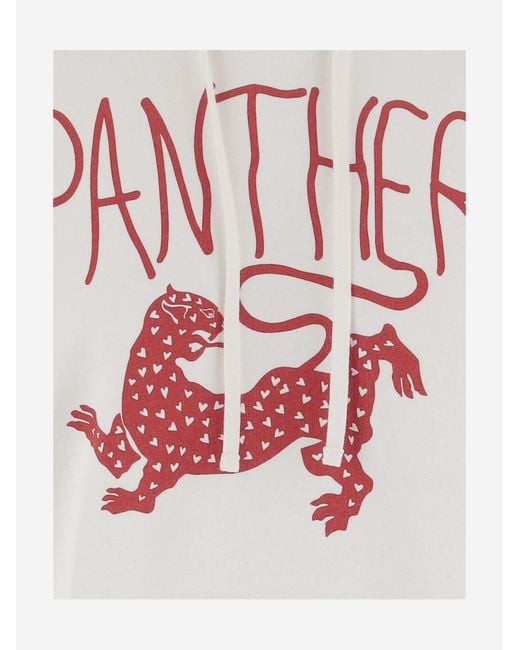 Valentino White Cotton Sweatshirt With Print