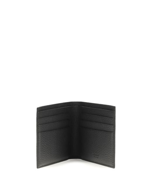 Ferragamo Black Wallet Monogram Calf Leather Umbrellas for men