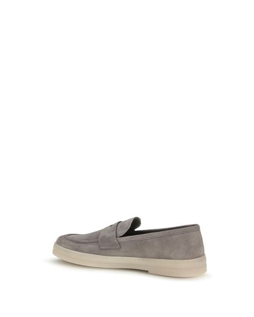 Prada White Suede Loafers for men