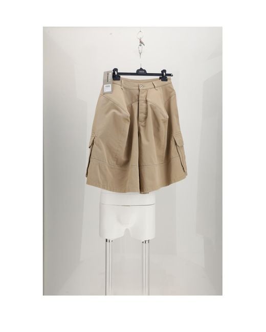 Dior White Bermuda Shorts Stecche Cotton for men