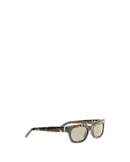 Saint Laurent Metallic Sunglasses Havana Acetate