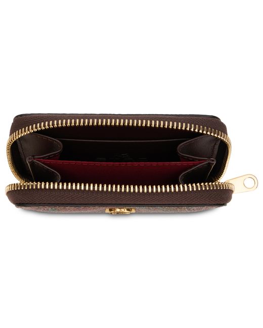 Etro Brown Wallet With Paisley Print Cotton & Purses