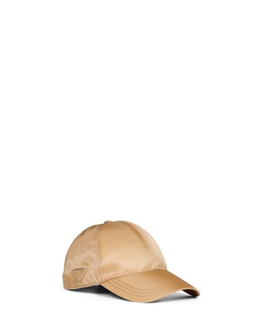 Prada Natural Baseball Cap Re-Nylon Recycled Polyamide Hat for men